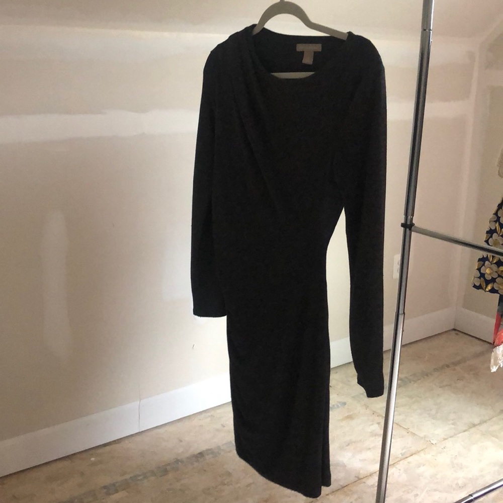 Grey form fitting business dress!